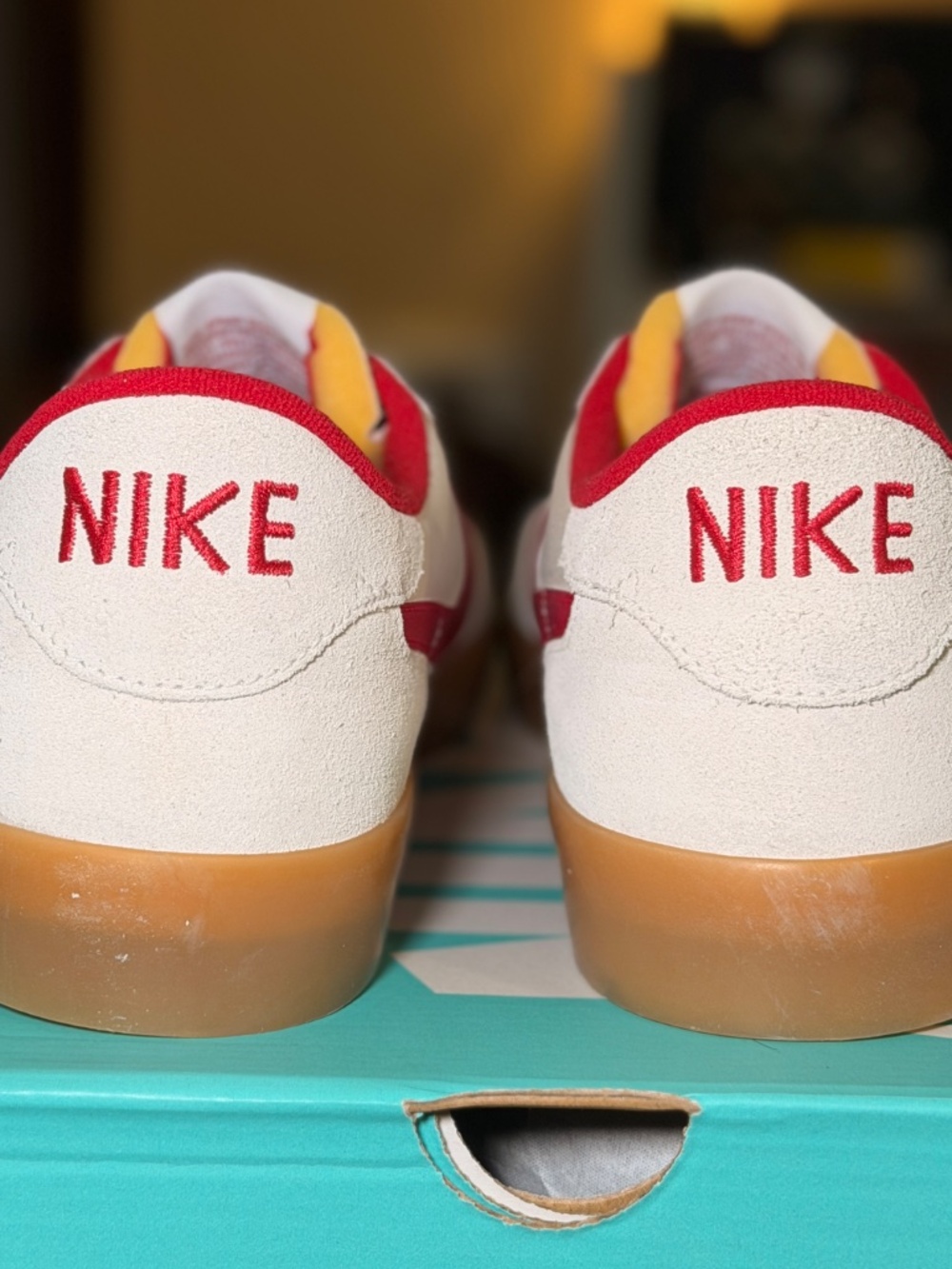 NEW Nike SB Heritage Vulc – Summit White/Cardinal Red – Size 12 NWT🔥 - Picture 8 of 8